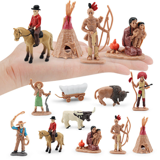 Wild West Themed Figures 10Pc (Small)