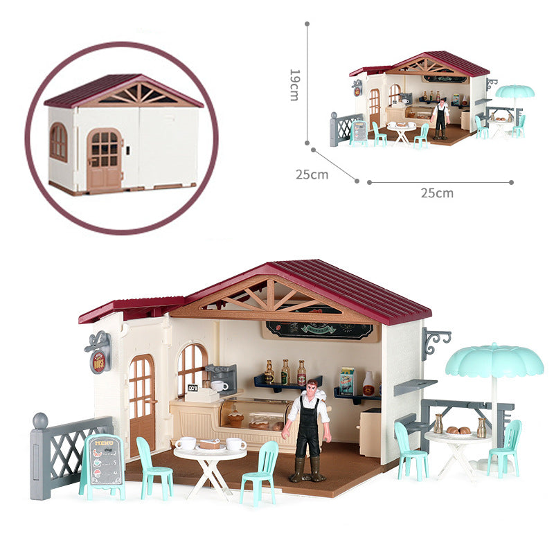 Country Farm Shop Cafe (Medium/Large 10 inch). Can all packed neatly inside the cottage.